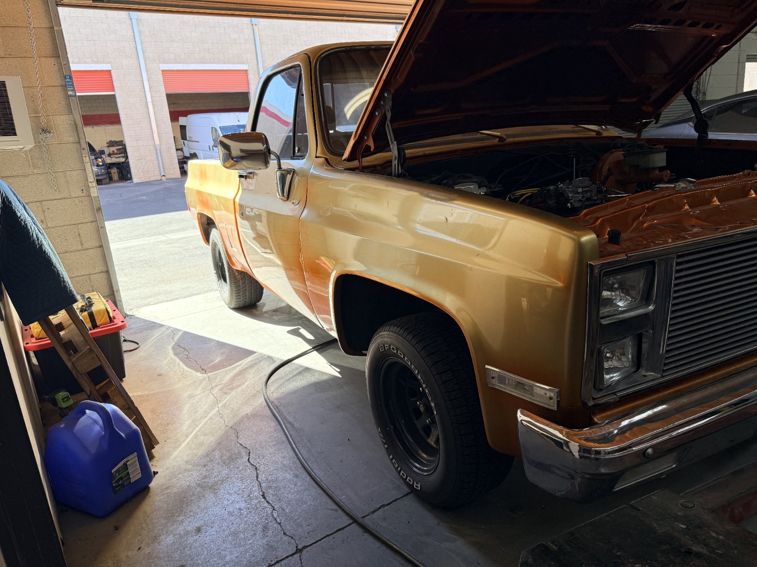 1982 GMC Sierra — Front and side bodywork — current condition