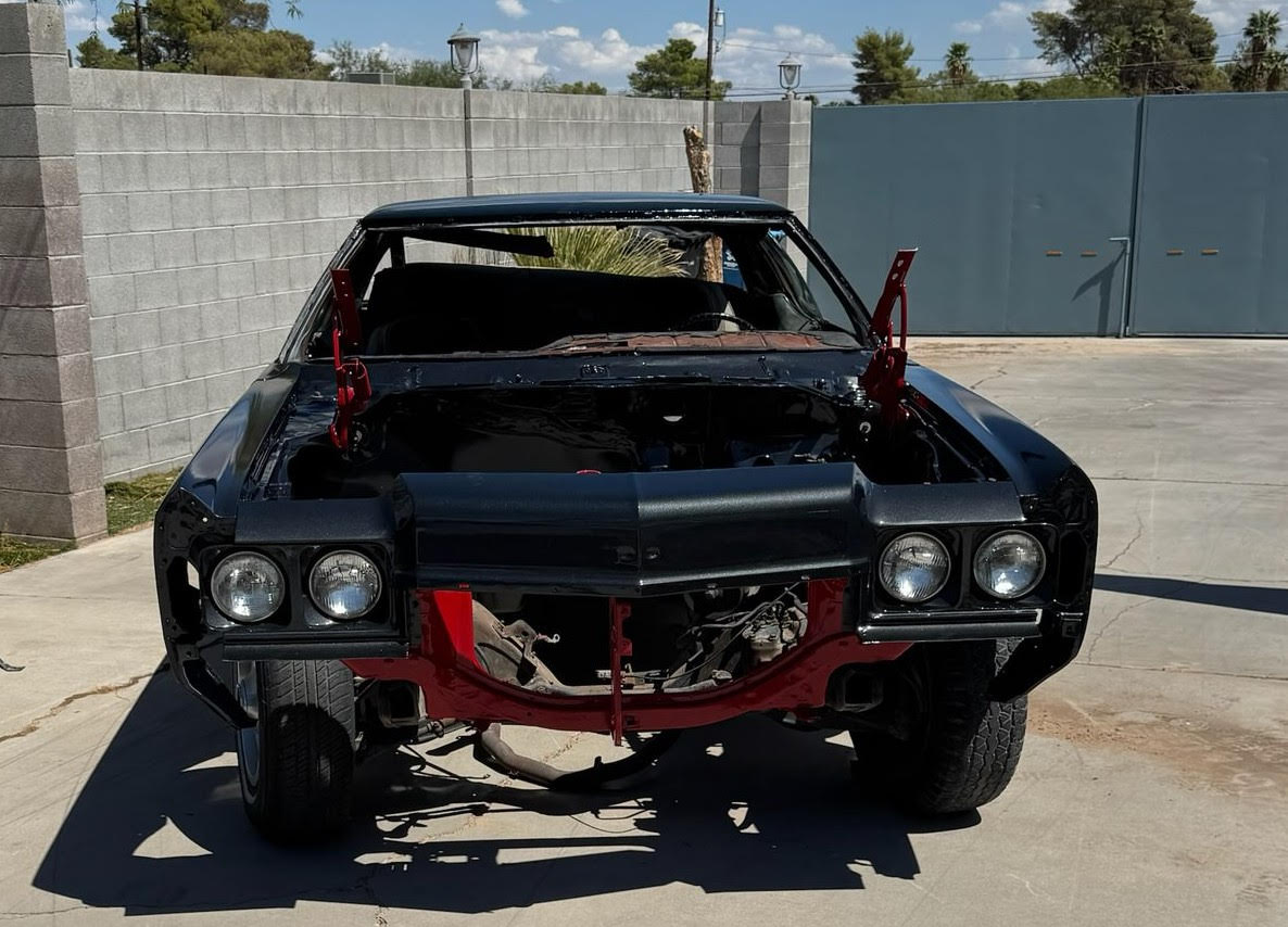 1972 Chevrolet Caprice DONK — Build in Progress; actual project photograph